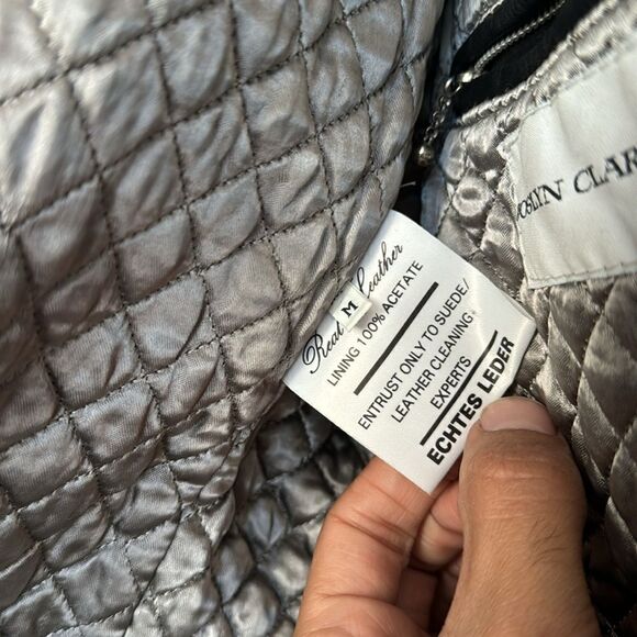 Joslyn Clarke moto jacket with Leather Accents - M - Picture 7 of 8